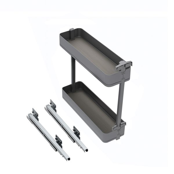 Porte-bouteilles latéral extractible Harmony avec fermeture amortie