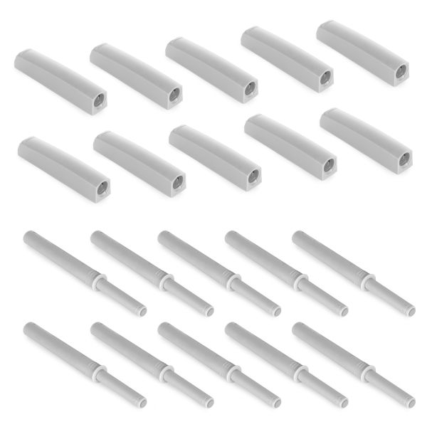 Ferme-porte Push Lite à visser sur l'armoire avec réglage, 80 mm