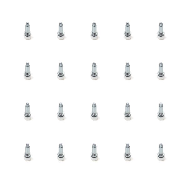 Vérin de réglage hexagonale M6 pour muebles avec écrou