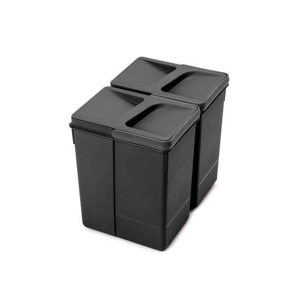 Poubelles pour tiroir de cuisine Recycle, Hauteur 266