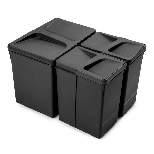 Poubelles pour tiroir de cuisine Recycle, Hauteur 266