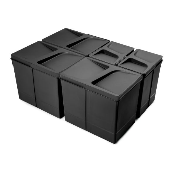 Poubelles pour tiroir de cuisine Recycle, Hauteur 266