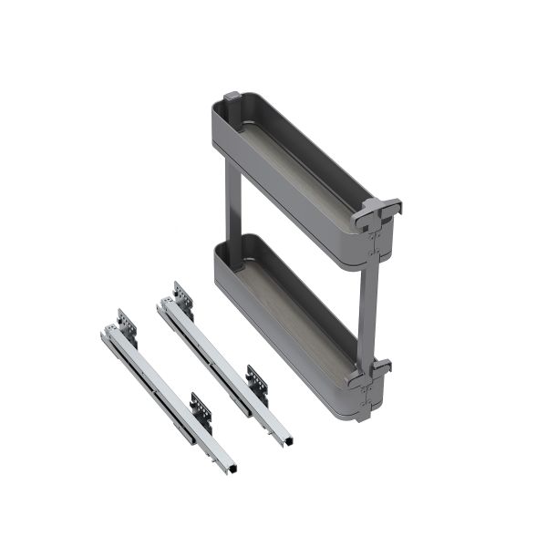 Porte-bouteilles latéral extractible Harmony avec fermeture amortie