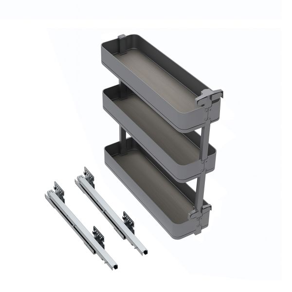 Porte-bouteilles latéral extractible Harmony avec fermeture amortie