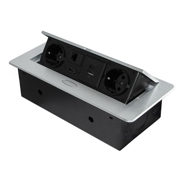 Multiconnecteur Atom 26 pour bureau (225x111mm)