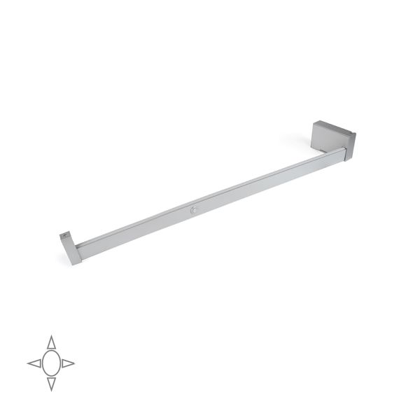 Barre de penderie pour armoire Castor avec lumière LED, batterie amovible et détecteur de mouvement