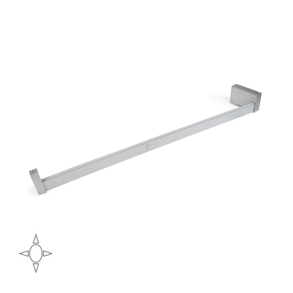 Barre de penderie pour armoire Castor avec lumière LED, batterie amovible et détecteur de mouvement