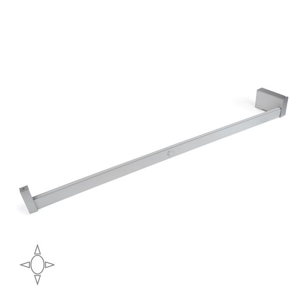 Barre de penderie pour armoire Castor avec lumière LED, batterie amovible et détecteur de mouvement
