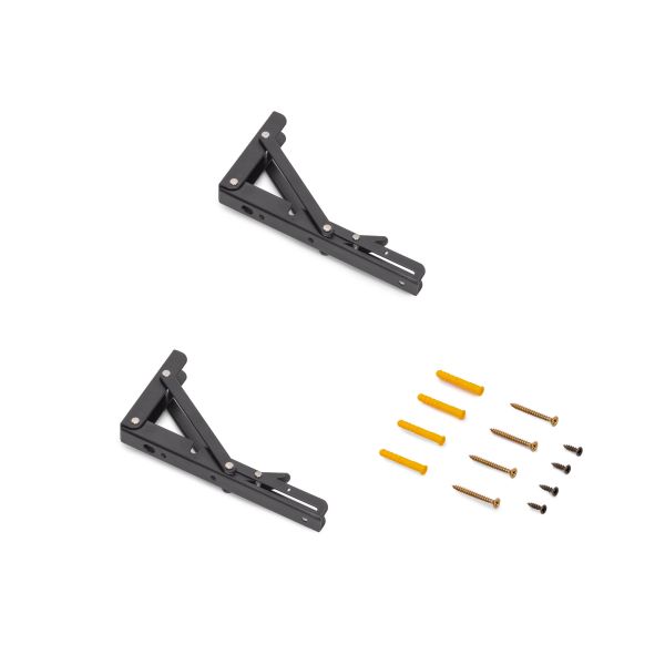 Supports d'étagères pliables