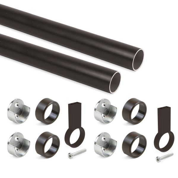 Kit tube de penderie circulaire Ø28