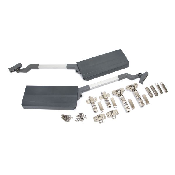 Compas Agile Flap pour portes relevables doubles.