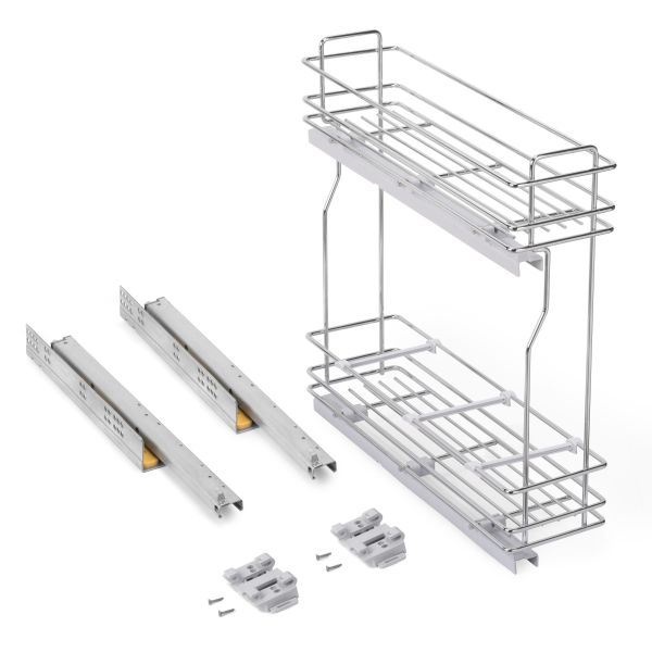Porte-bouteilles latéral extractible SupraMax avec fermeture amortie