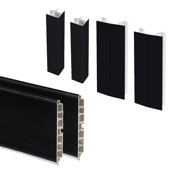 Kit de plinthes de cuisine Plasline avec accessoires d’union